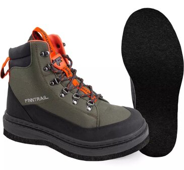 Finntrail Boots greenwood khaki  feltsole 43 / waadschoenen met viltzool