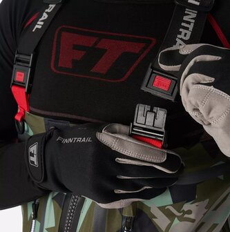 Finntrail Speedmaster-zip waadpak S camou army met rits