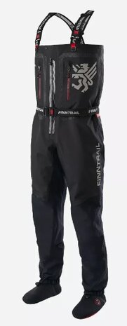 Finntrail Speedmaster-zip waadpak S Ghraphite met rits